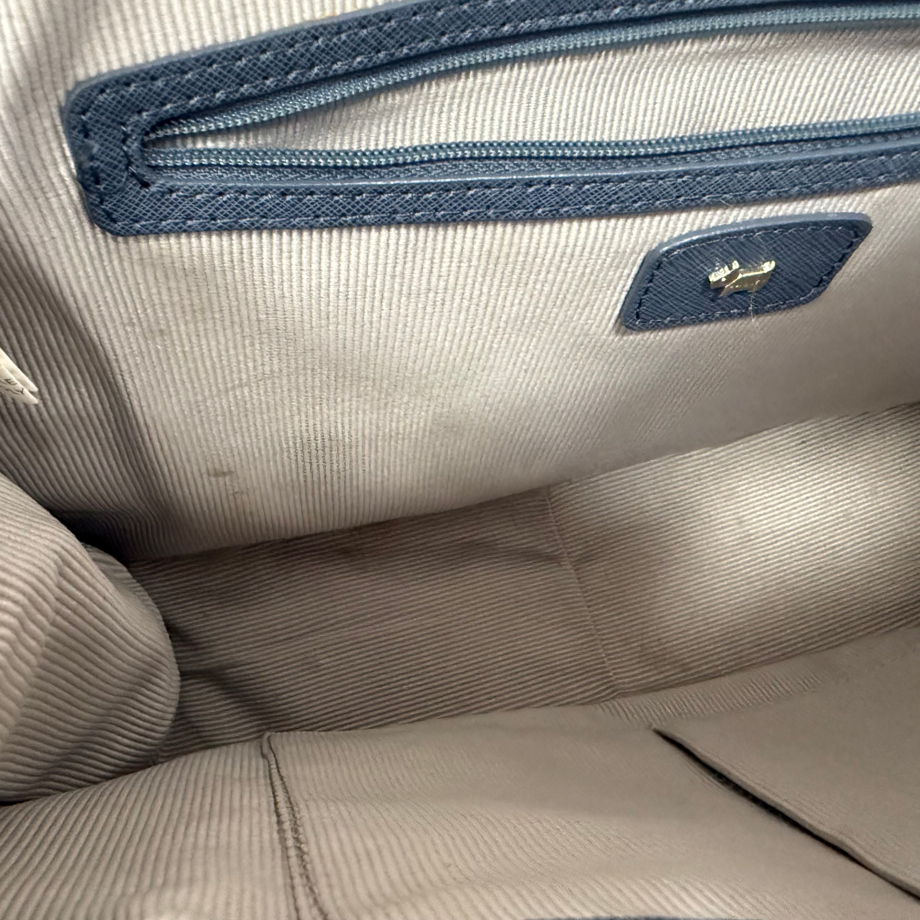 Radley leather blue double strap shoulder bag