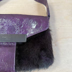 Fiorelli purple mohair textured shoulder bag