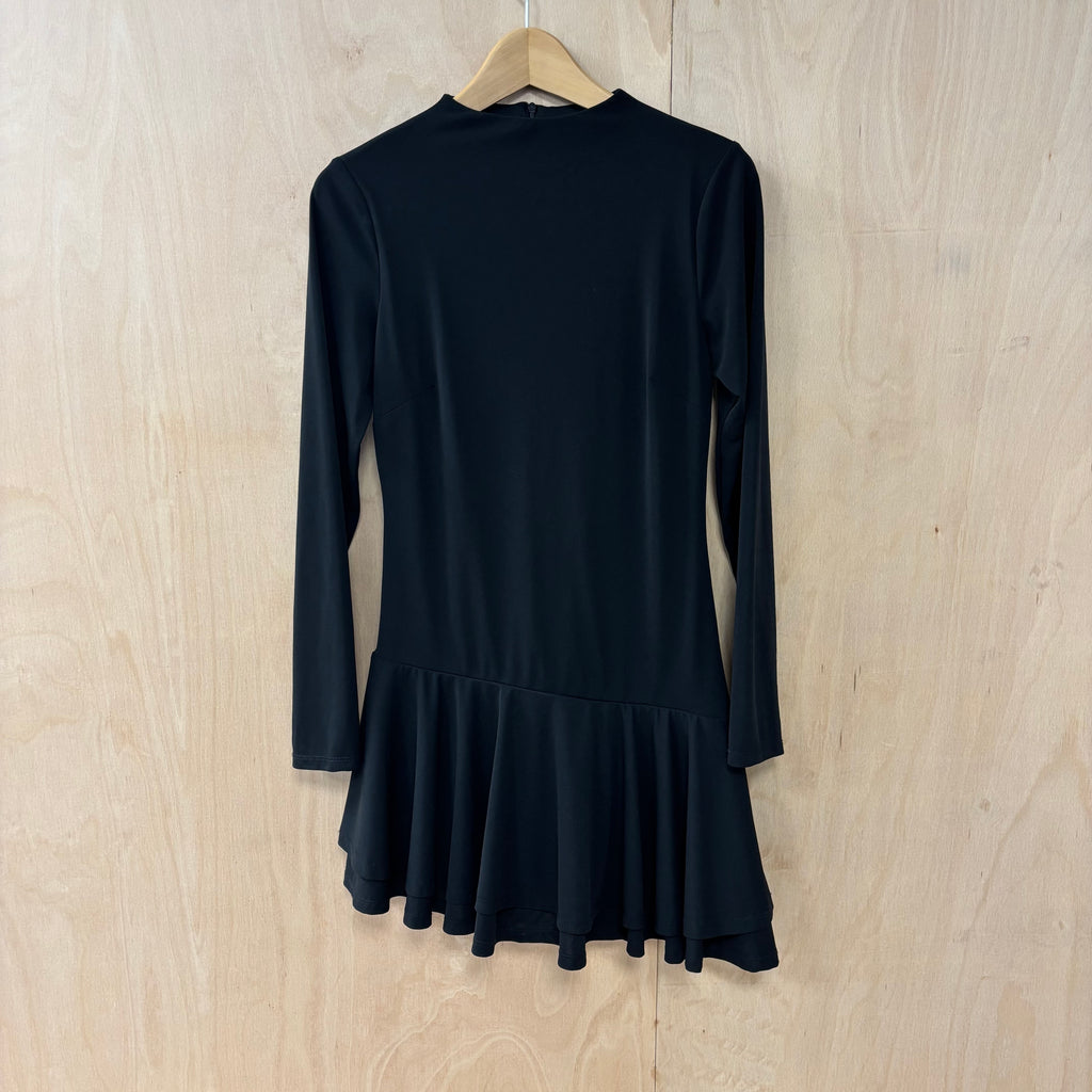 Zara black long-sleeve dress size medium