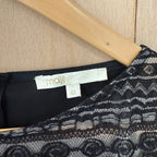 Maje black lace rara mini dress size 40