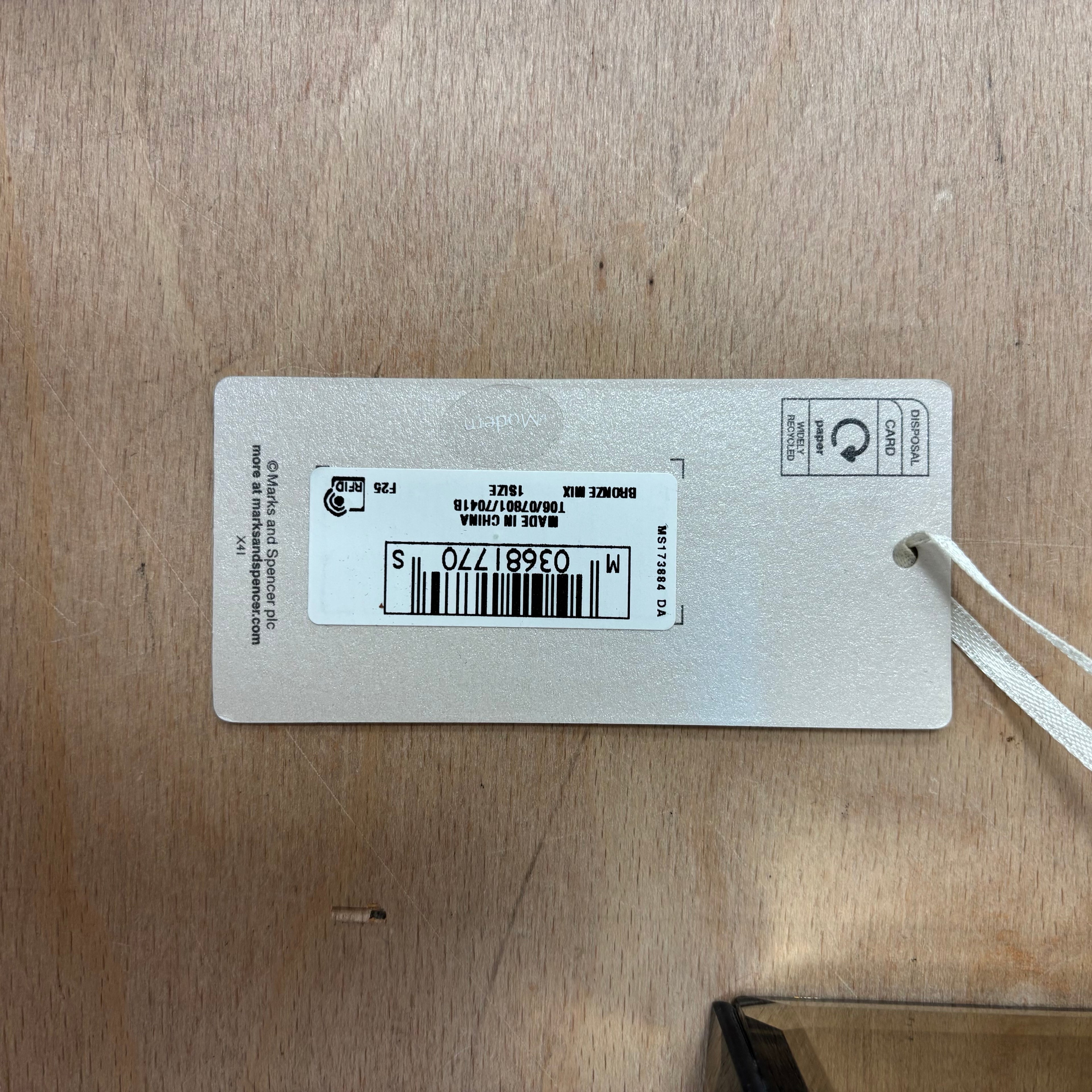 Marks & spencer with love range mirror design trinket/ jewellery box new