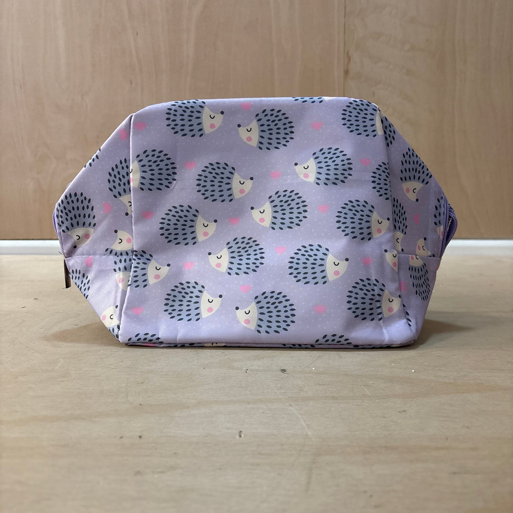 Hedgehog lilac lunch bag