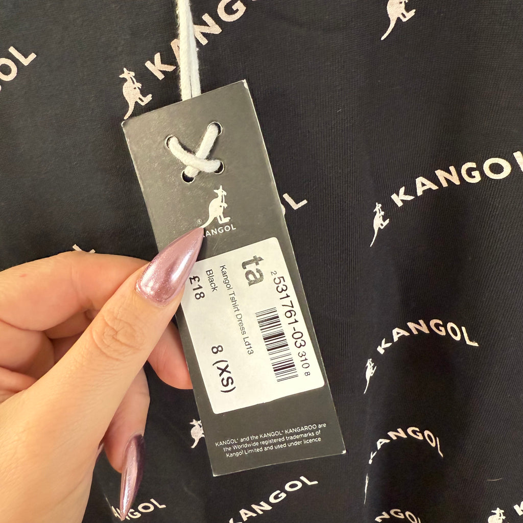 Kangol graphic print shirt dress size 8 brand new