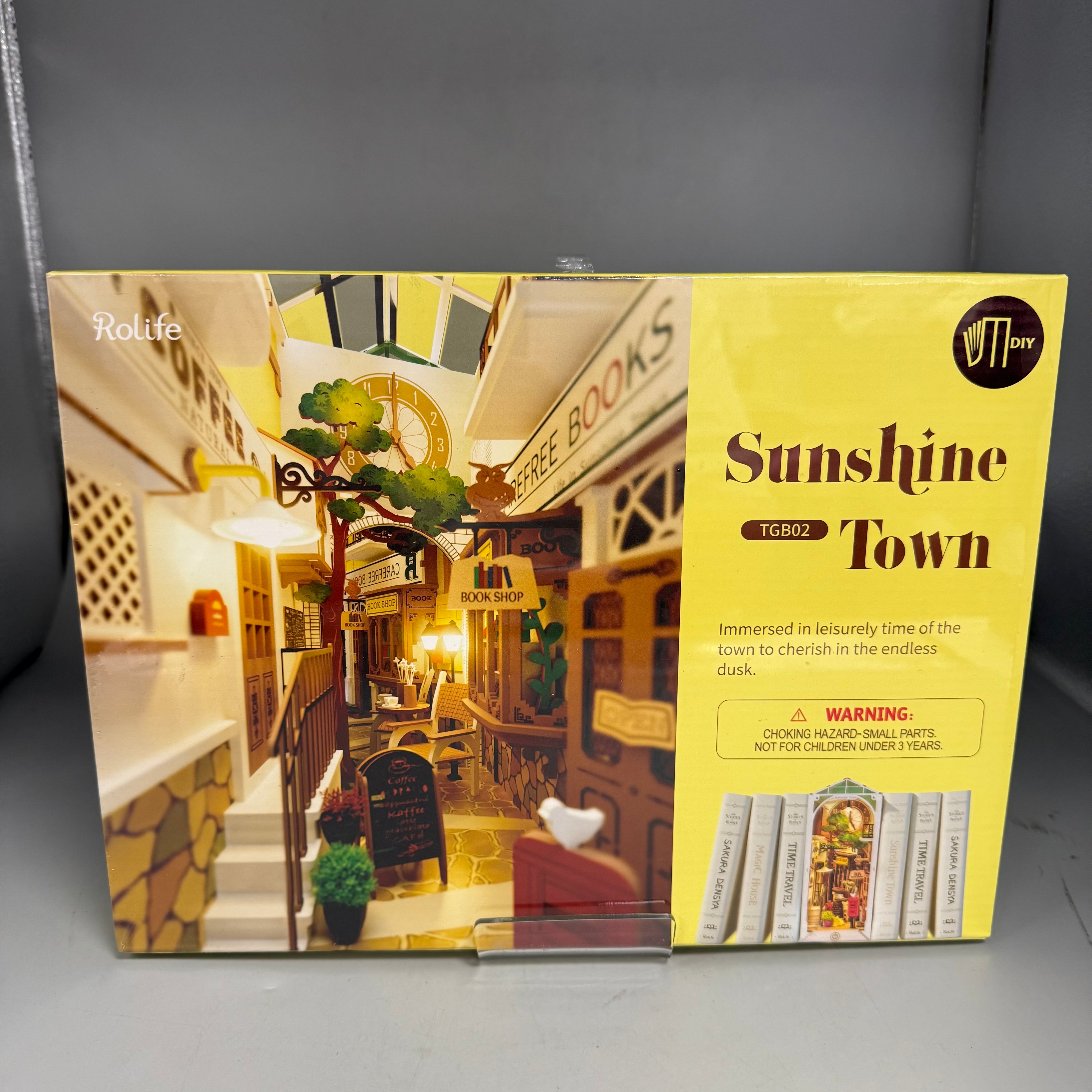 Rolife 3D creative bookends sunshine town