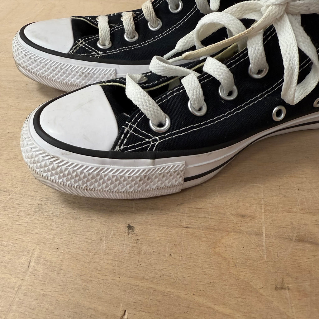 Converse all-star hi tops black white soles UK size 5 ~ unisex