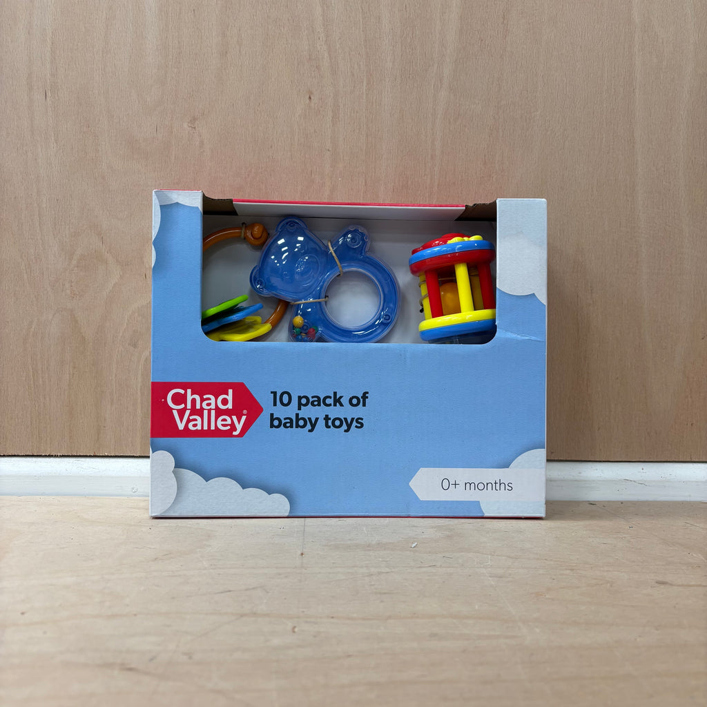 New in box chad valley 10 pack of baby toys 0+ months