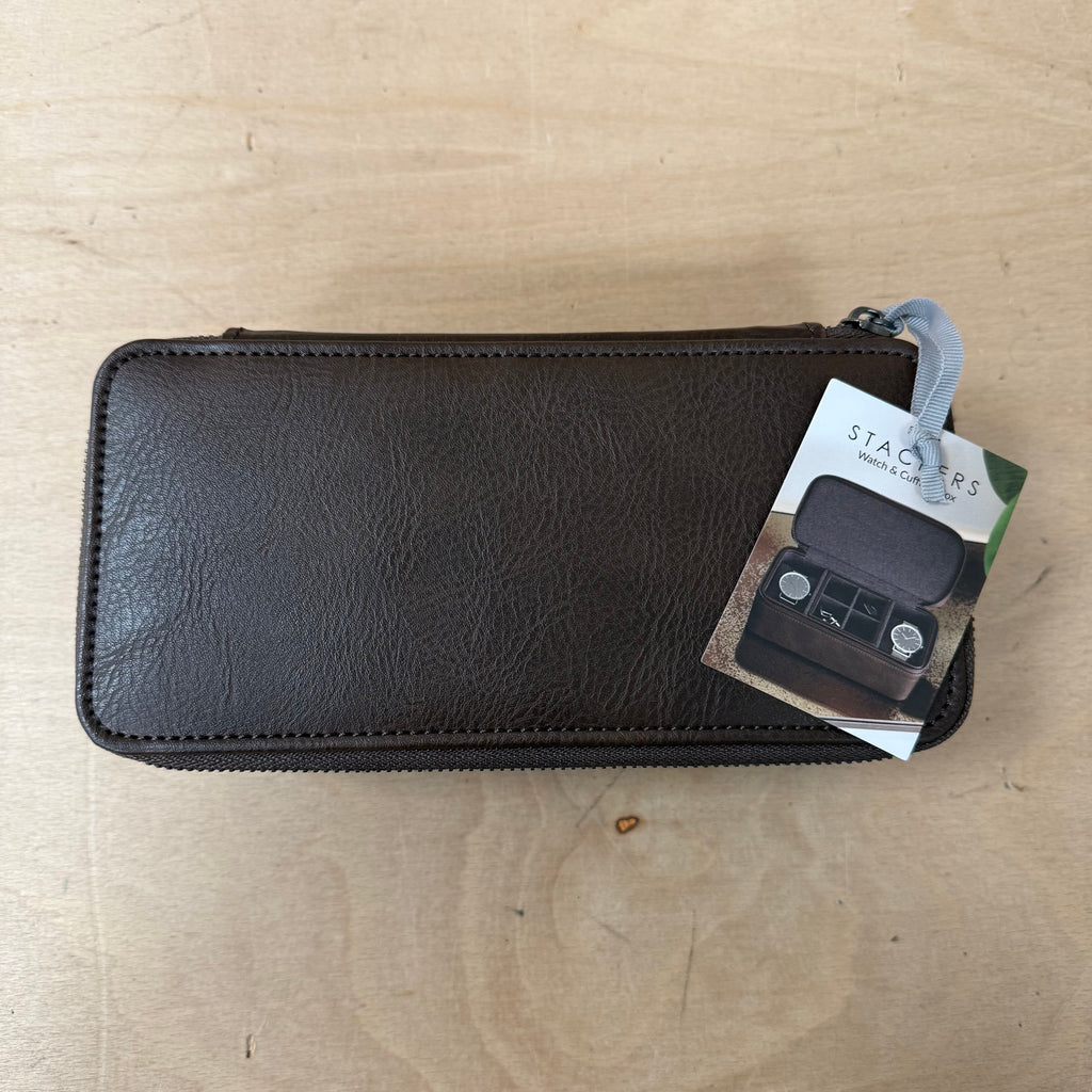 Stackers brown leather travel bundle perfect xmas gift