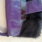 Fiorelli purple mohair textured shoulder bag