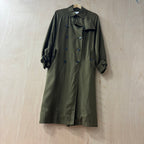 Zara outwear green trench coat size small
