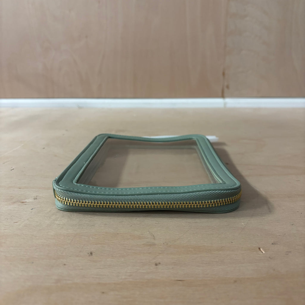 Stackers green clear pouch