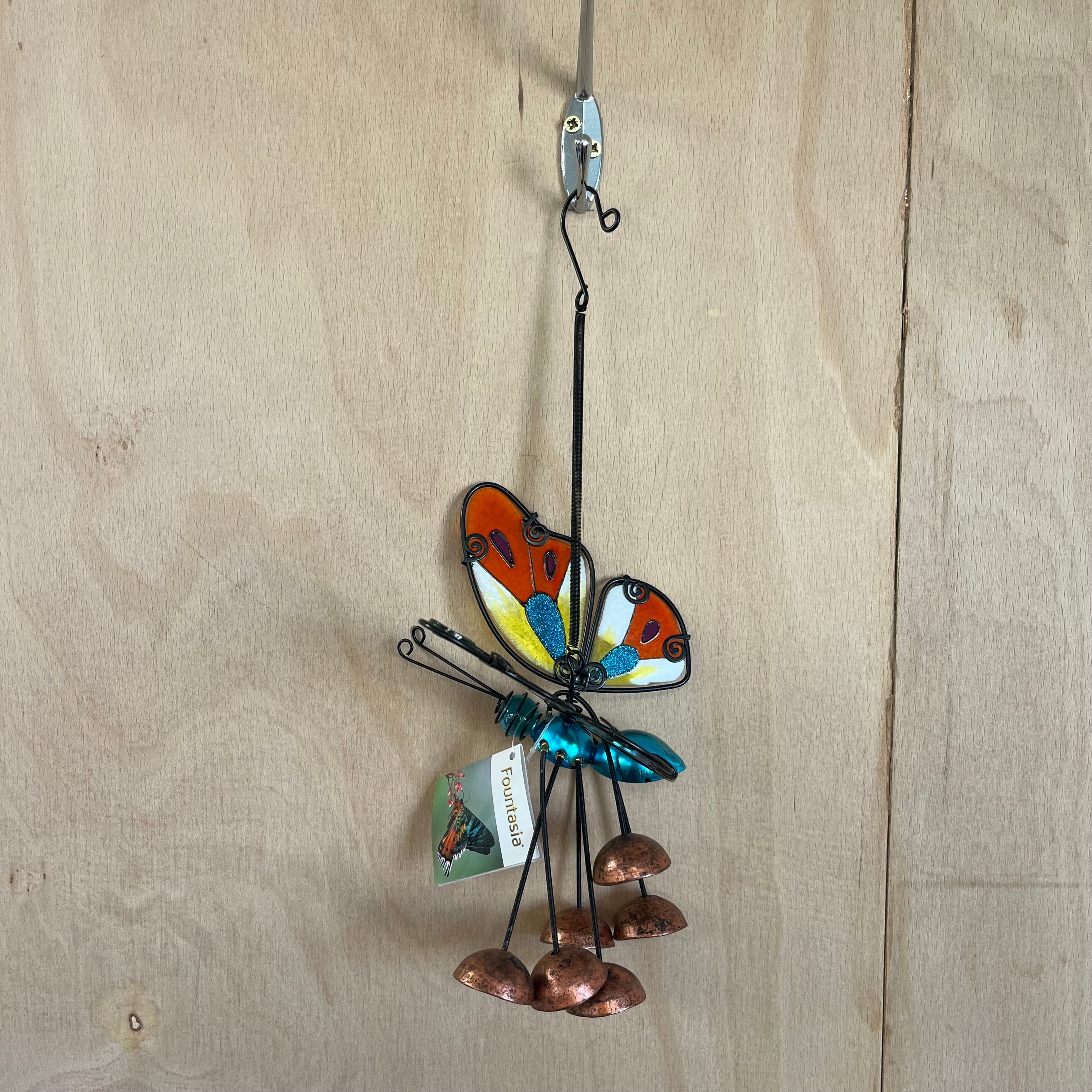 Fountasia multi coloured hanging butterfly