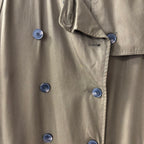 Zara outwear green trench coat size small