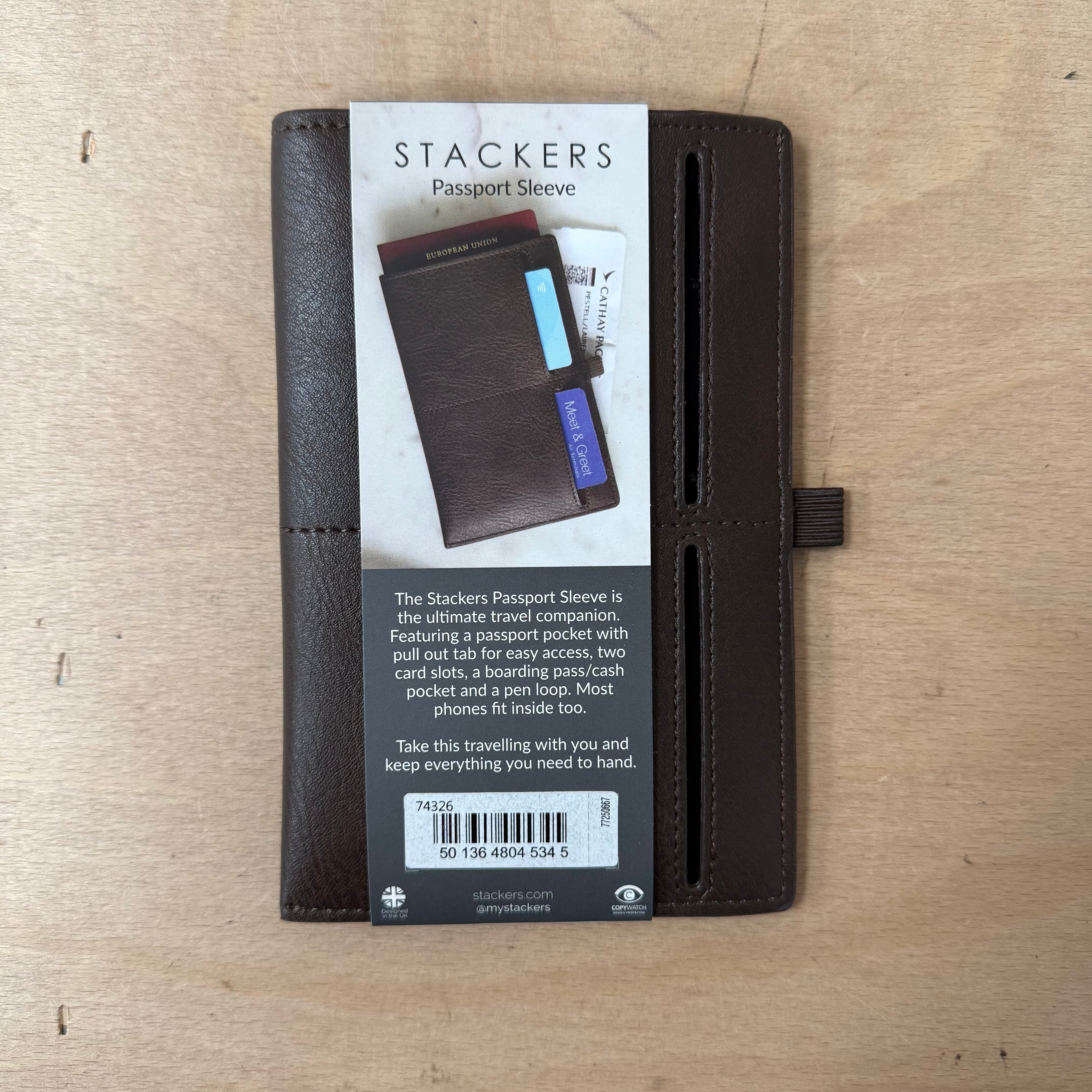 Stackers brown leather travel bundle perfect xmas gift