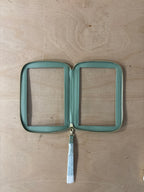 Stackers green and cream clear pouch set