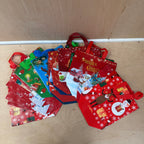 Bundle of x19 vintage christmas gift bags