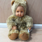 Anne geddes baby girl doll teddy bear stuffed toy