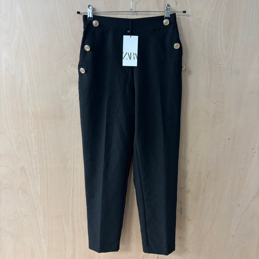 Zara high waisted trousers size small brand new
