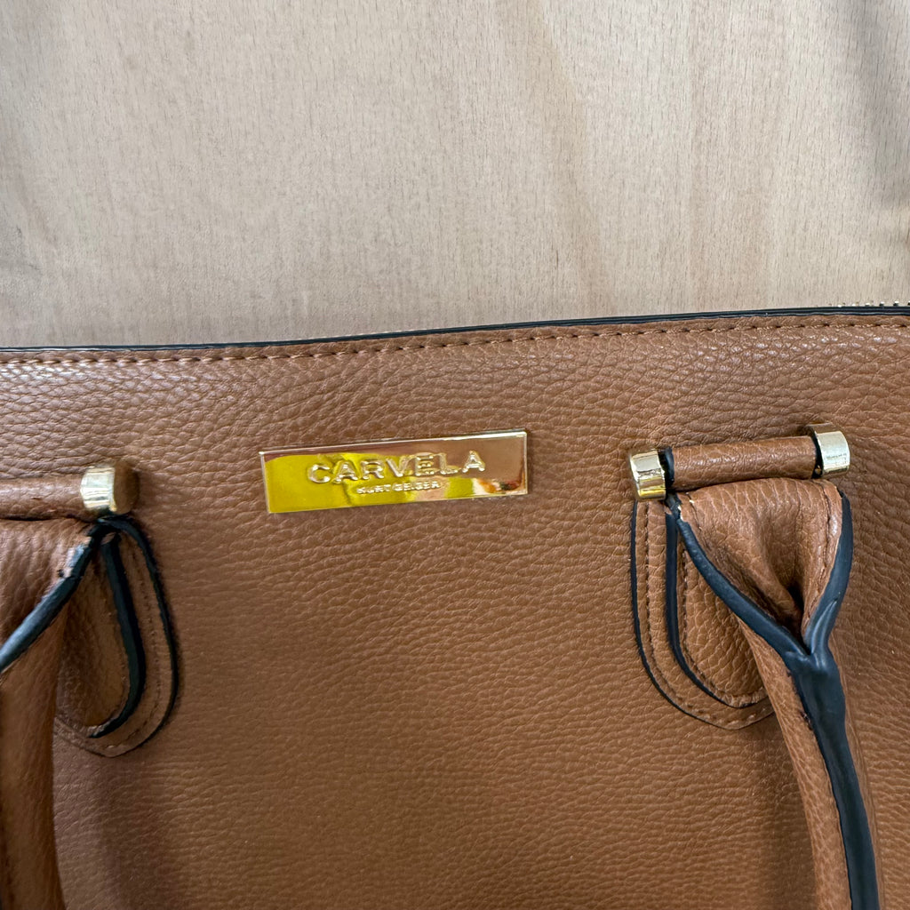 Carvela tan faux leather handbag tote shoulder bag