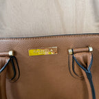 Carvela tan faux leather handbag tote shoulder bag
