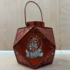 Christmas geometric santa lantern