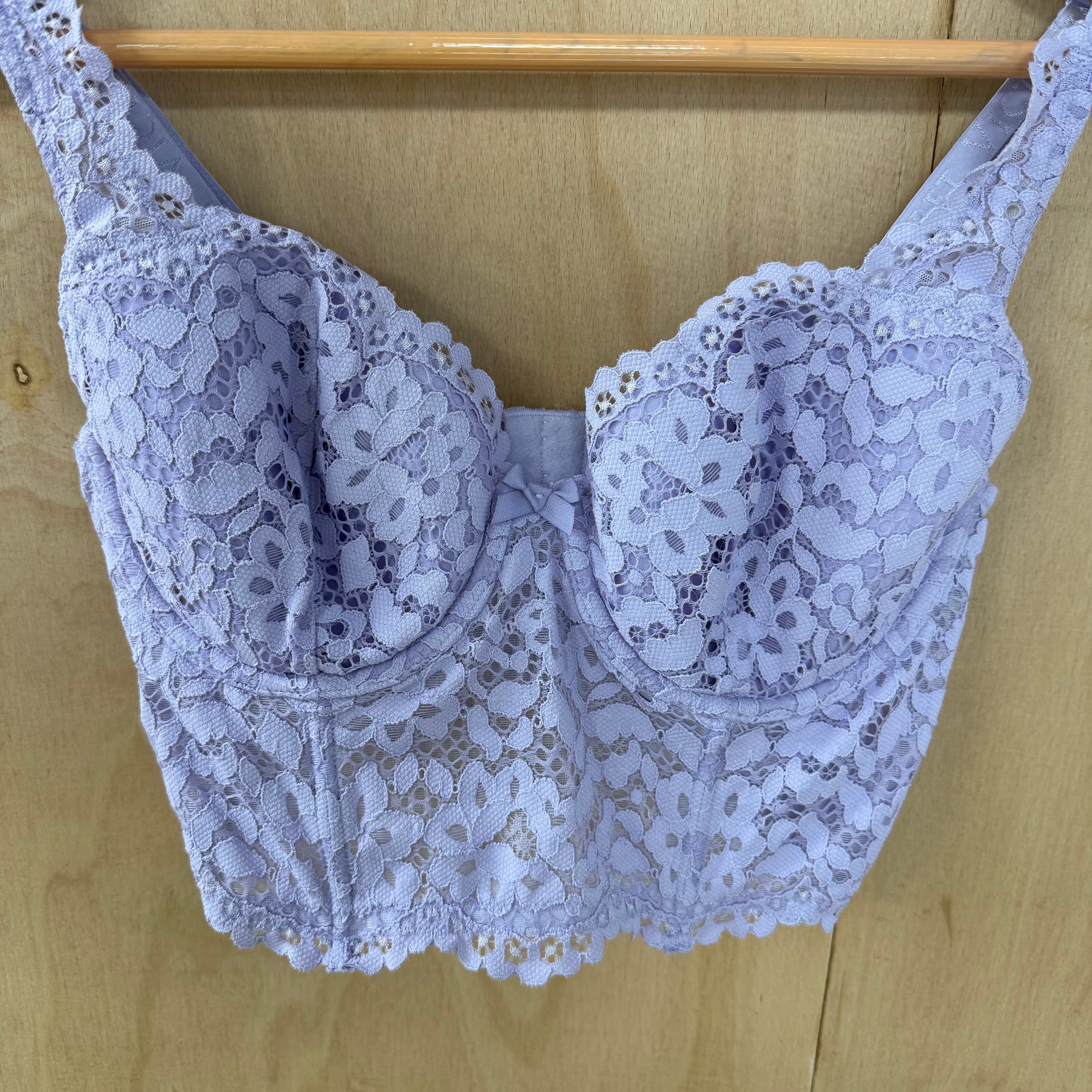 Victoria secret purple lace bralette size 34D