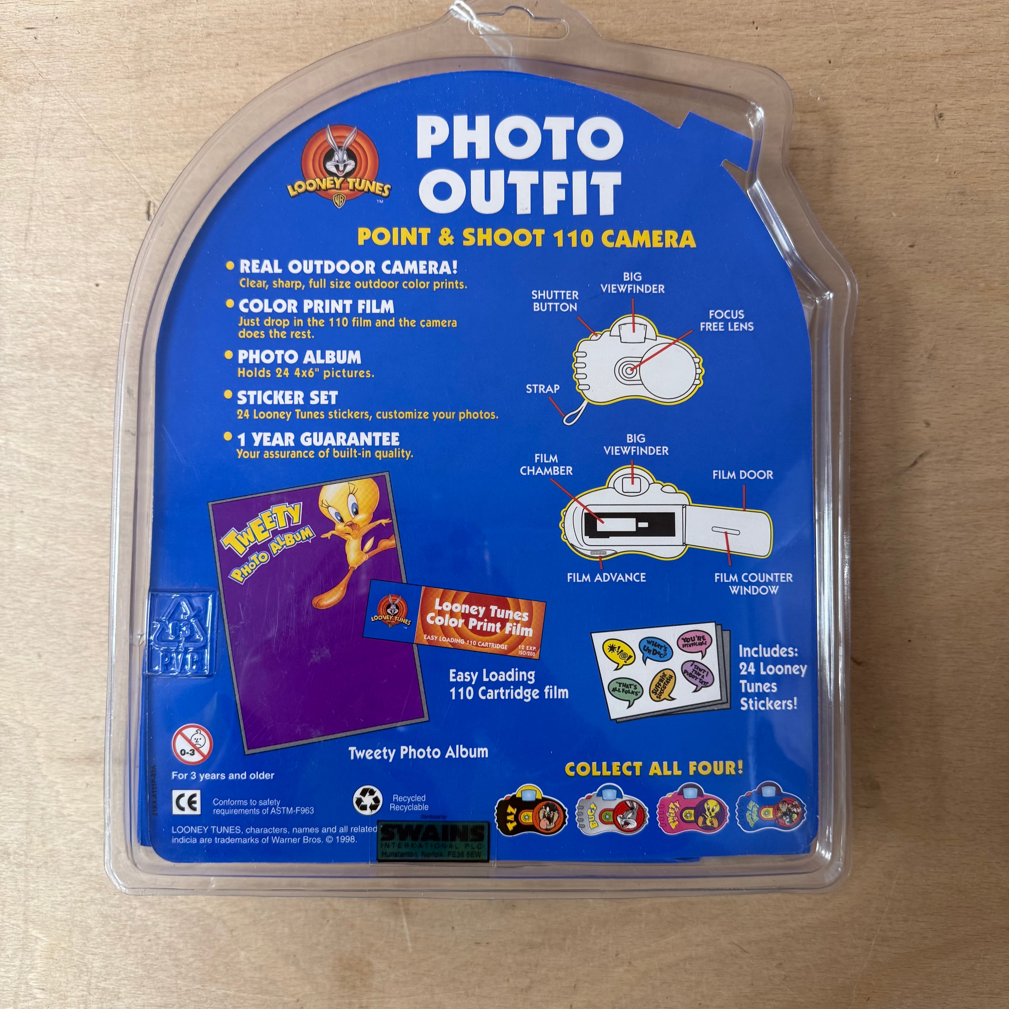 Looney tunes 1998 tweety bird 110 camera vintage new