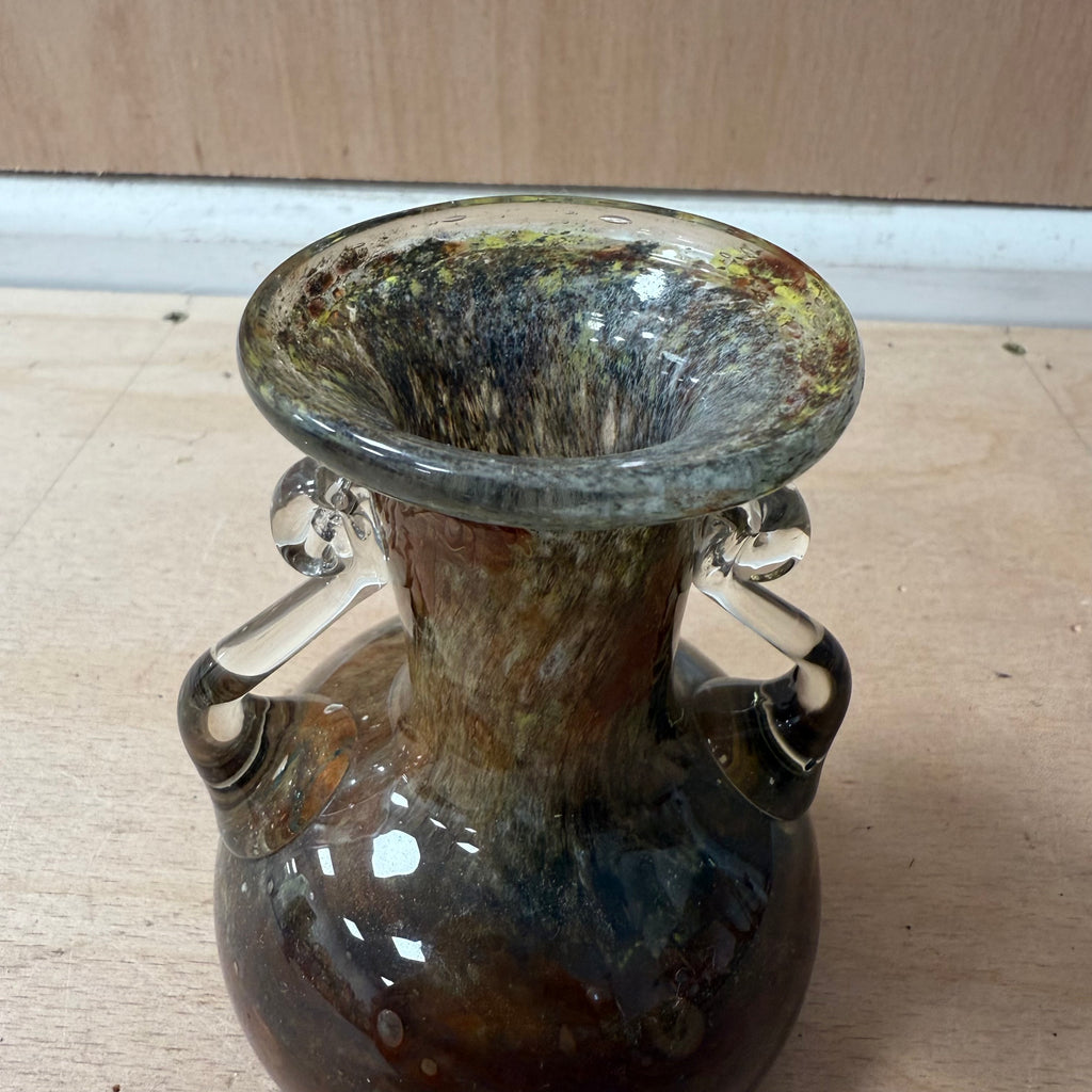 Vintage blown glass murano style vase