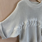 Massimo dutti cable knit grey jumper size small