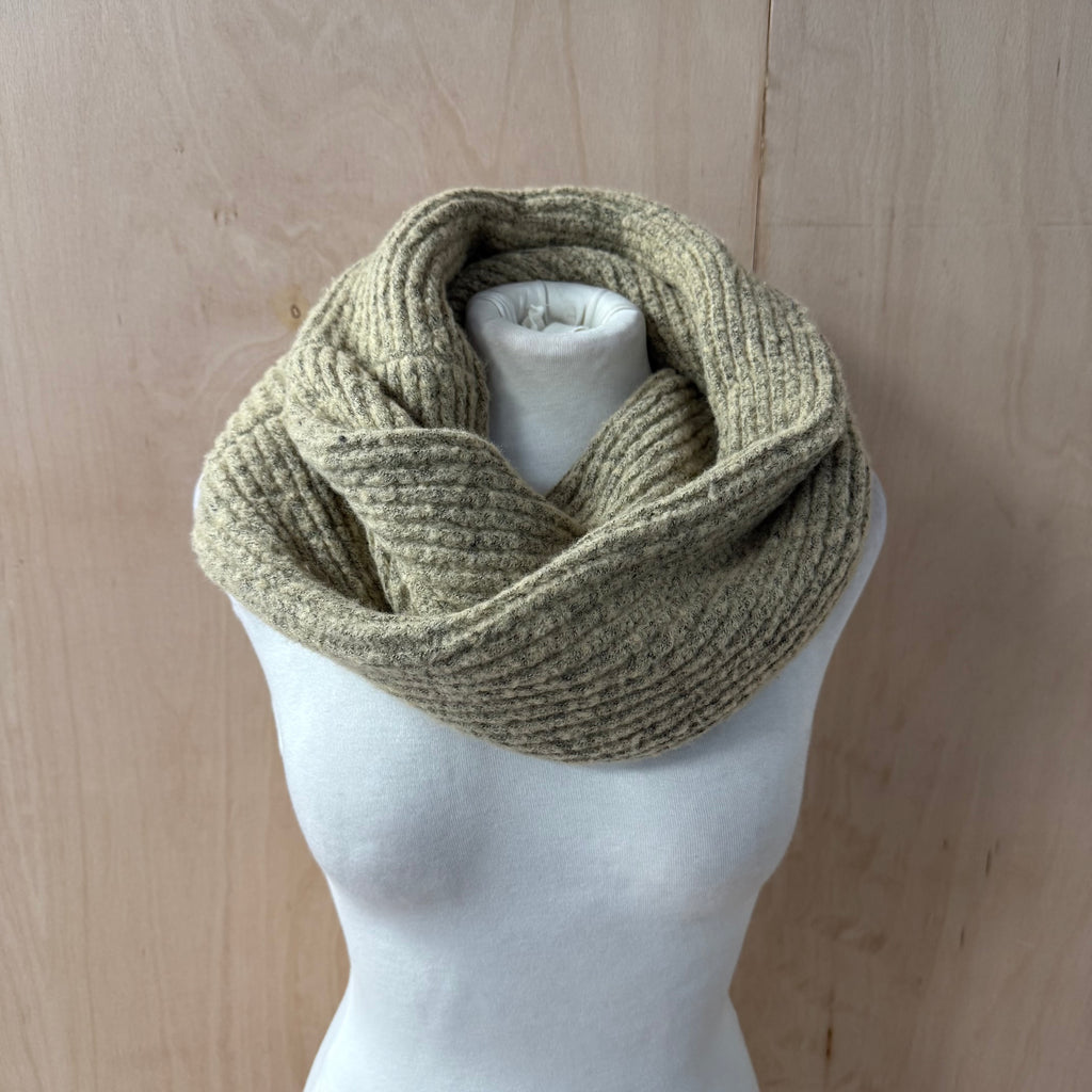 M&S camel knitted scarf neck wrap