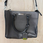Carvela dark glitter faux leather handbag tote shoulder bag