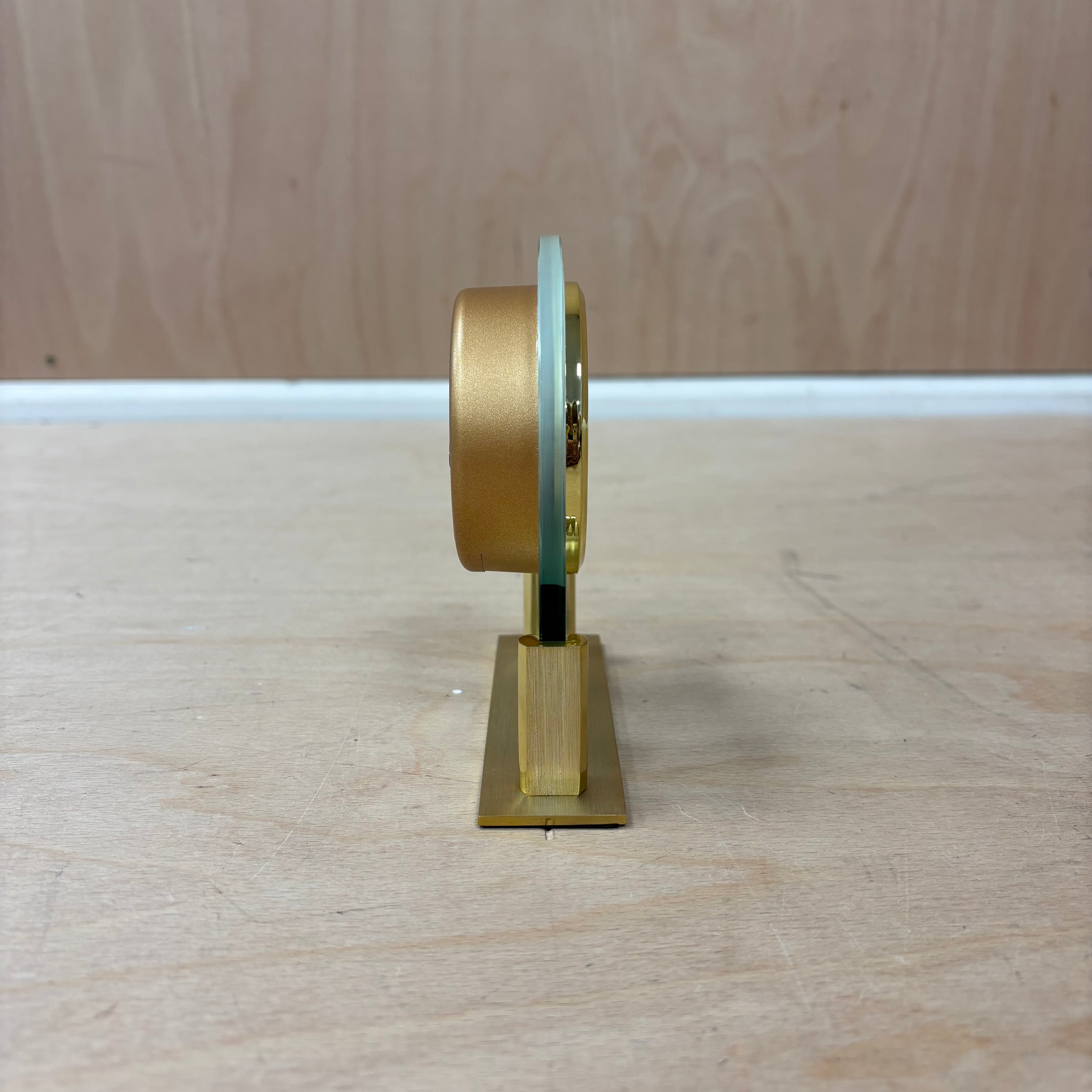 Marks & spencer mini alarm clock – gold & clear acrylic – new in box