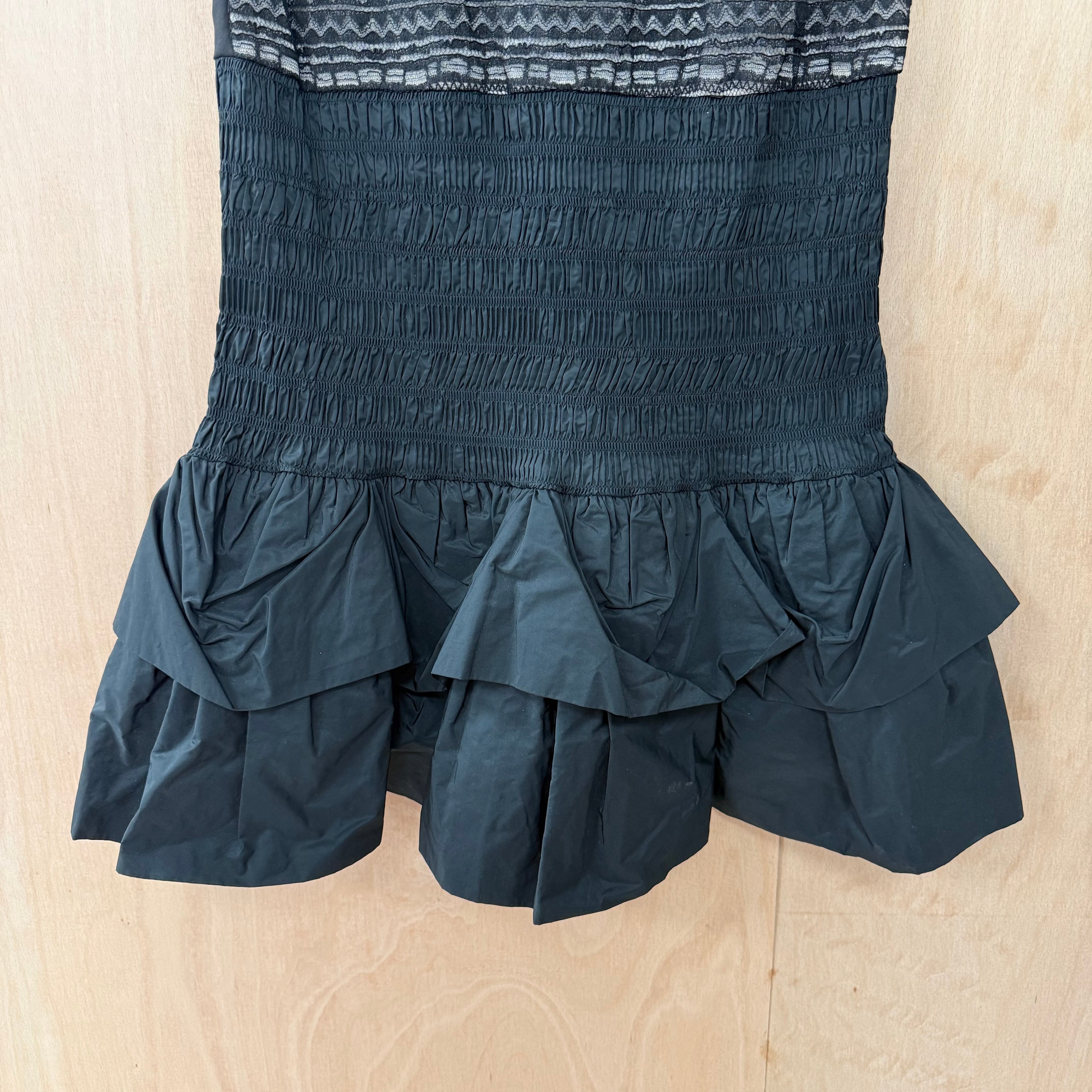 Maje black lace rara mini dress size 40