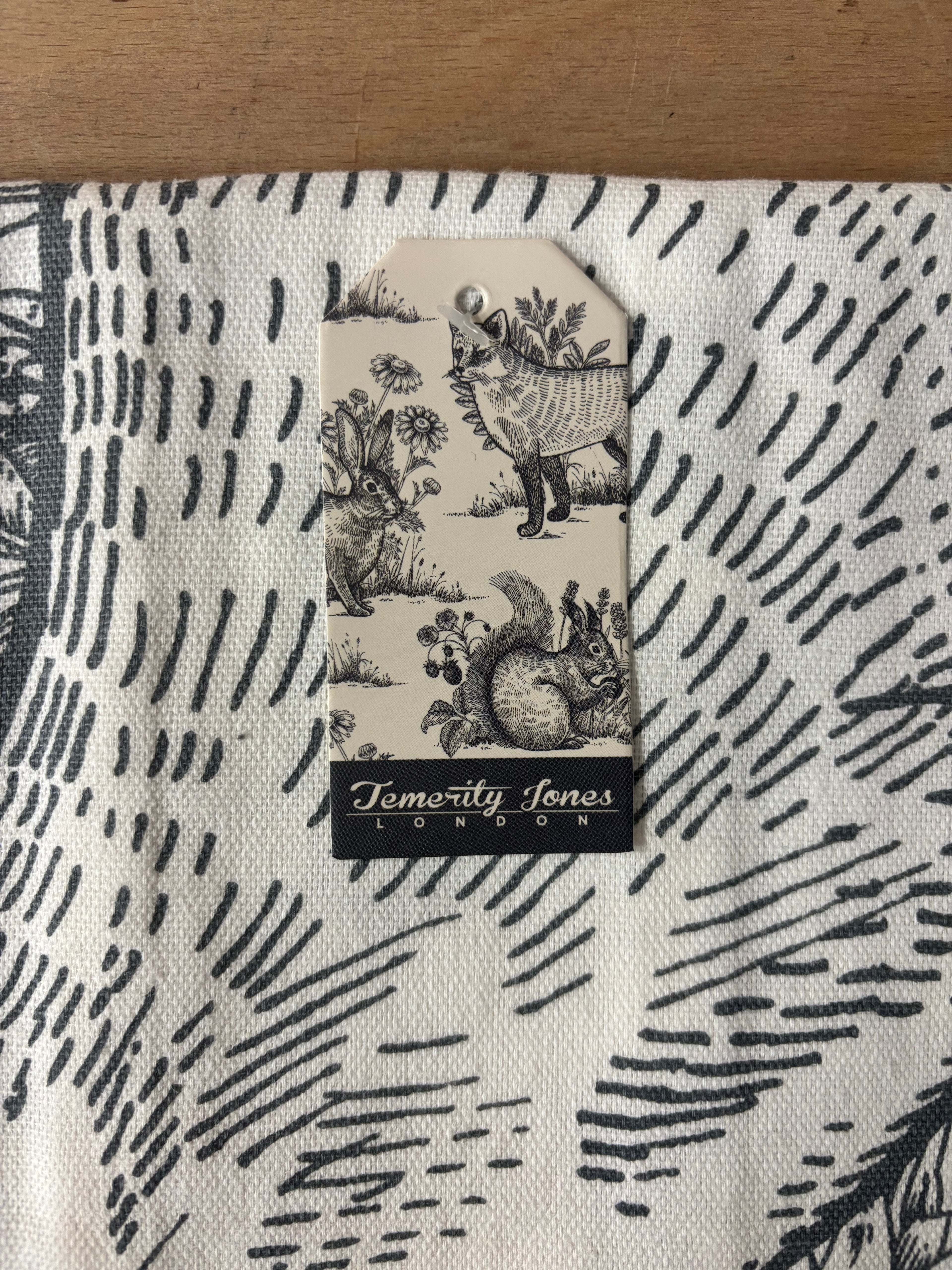 Woodland forest tea towel