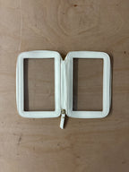 Stackers green and cream clear pouch set