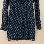Superdry ladies' silver glitter black dress size XS