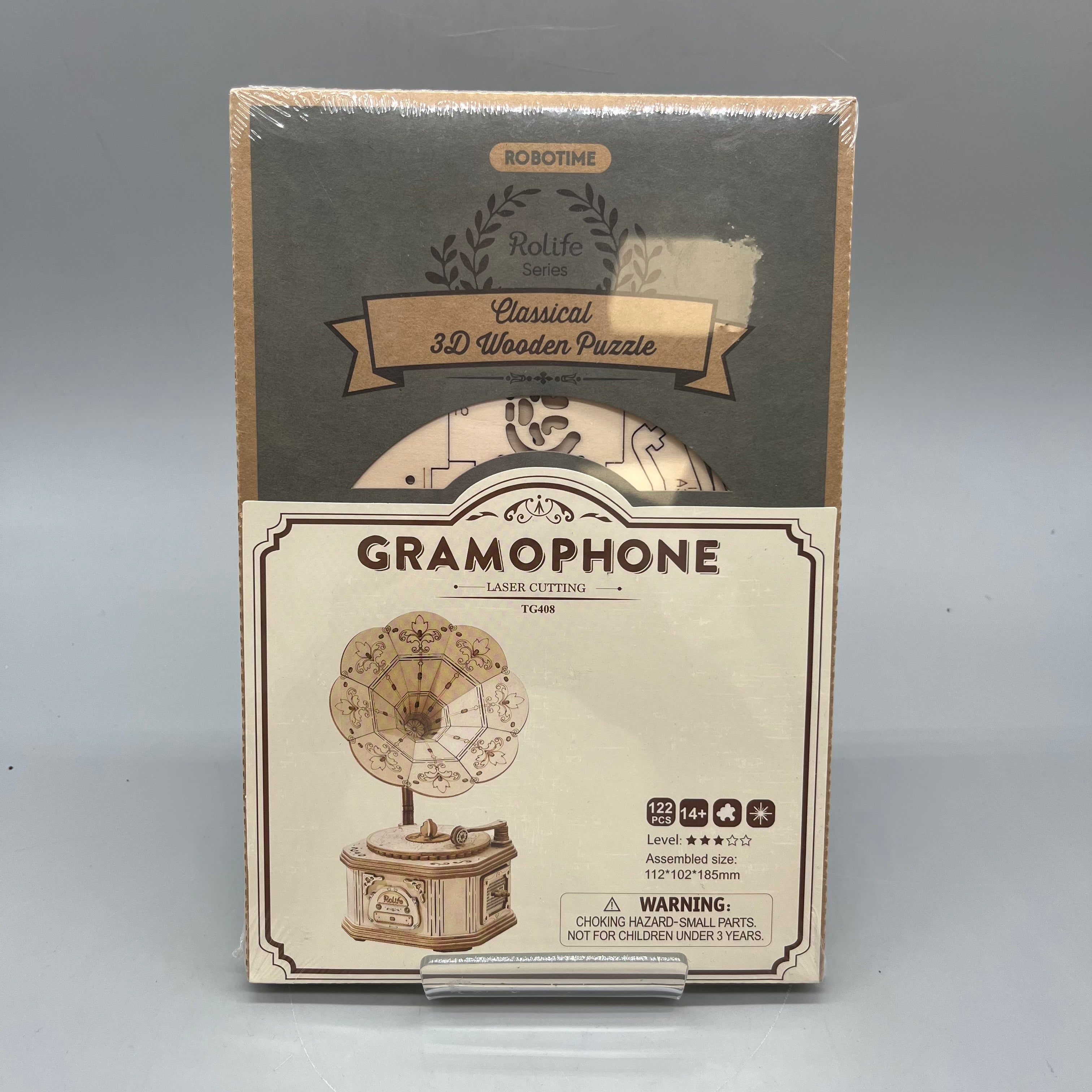 Rolife 3D gramophone wooden puzzle