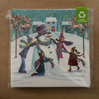Colourful snowman 10 pack christmas cards