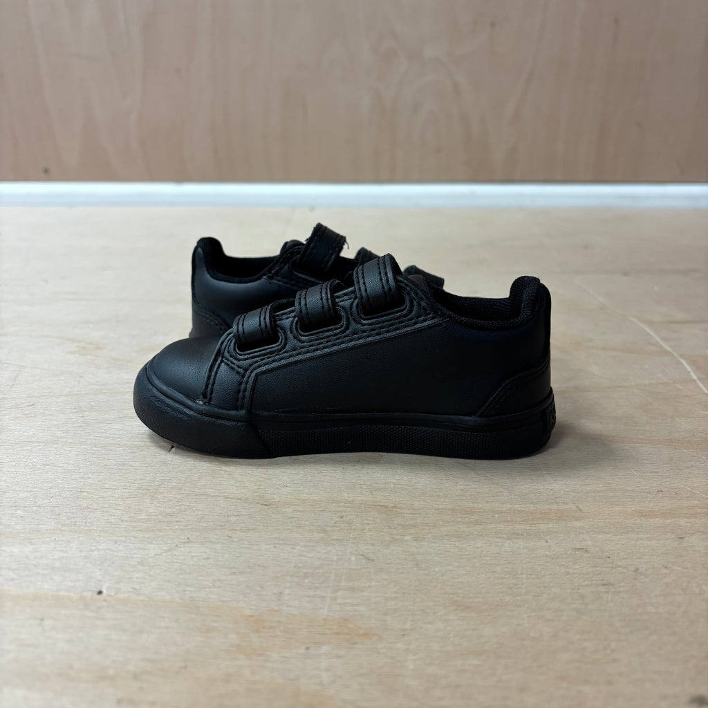 Kids kickers black trainers size 23 uk