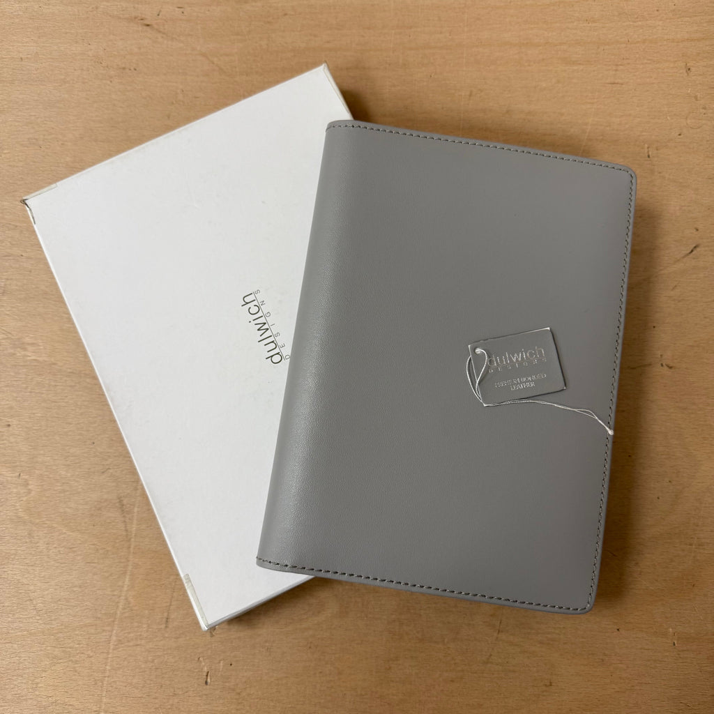 Dulwich designs grey leather notebook in box Xmas gift