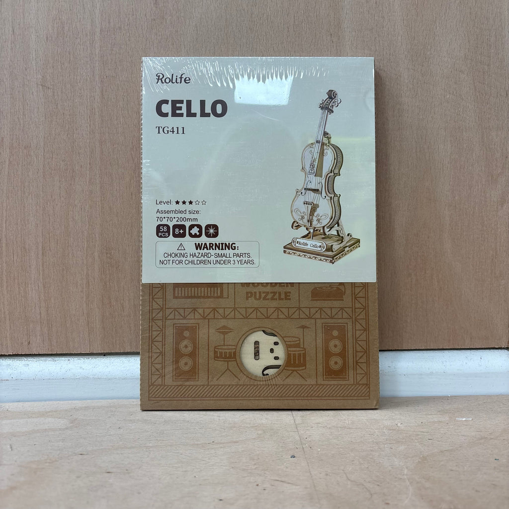 Rolife 3D cello wooden model kit