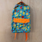 Snug children's backpack for school with fruit pattern