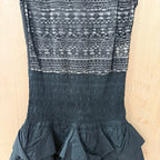 Maje black lace rara mini dress size 40