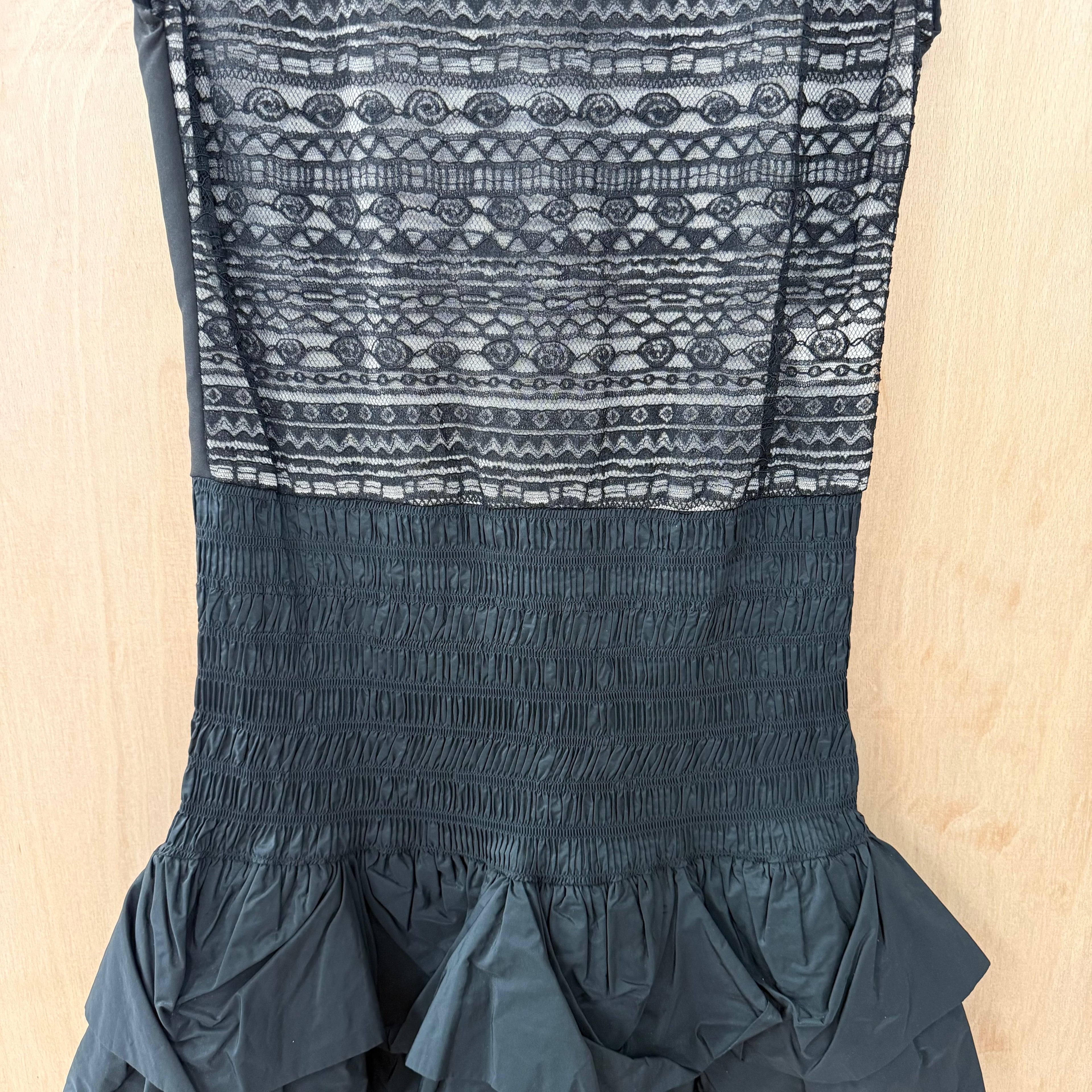 Maje black lace rara mini dress size 40