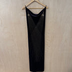 Pia vintage deep purple velvet bodycon dress with gold detailing size small