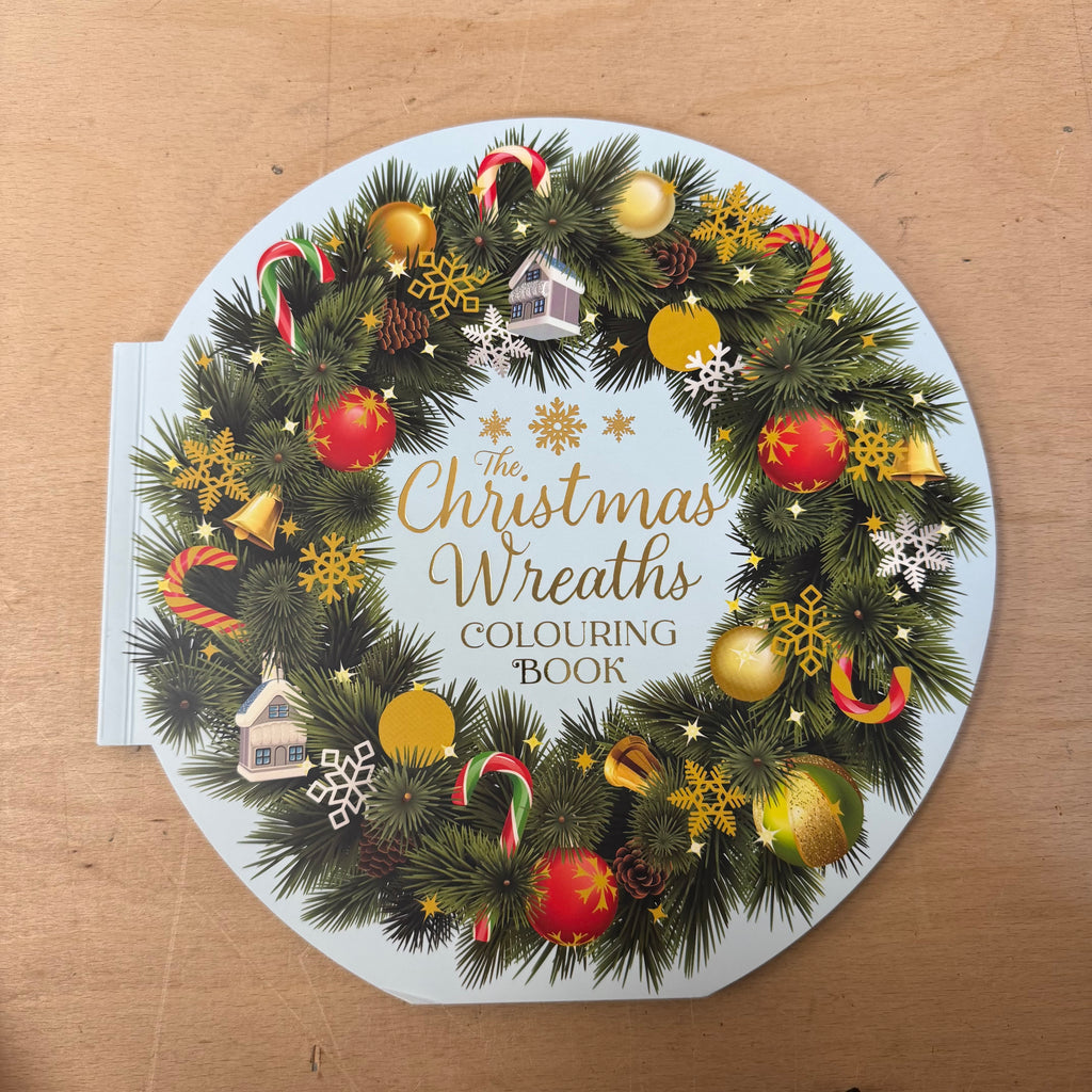 Christmas wreaths colouring book