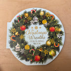 Christmas wreaths colouring book