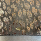 Biba gold and beige leopard print clutch bag