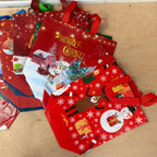 Bundle of x19 vintage christmas gift bags