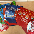 Bundle of x19 vintage christmas gift bags