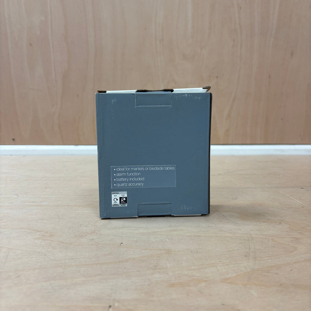 Marks & spencer mini alarm clock – gold & clear acrylic – new in box